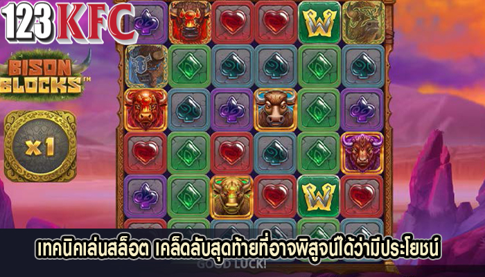 เทคนิคเล่นสล็อต เคล็ดลับสุดท้ายที่อาจพิสูจน์ได้ว่ามีประโยชน์