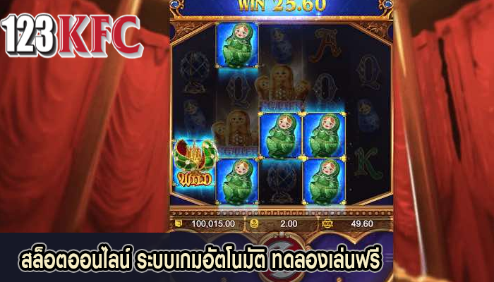 สล็อตออนไลน์ ระบบเกมอัตโนมัติ ทดลองเล่นฟรี