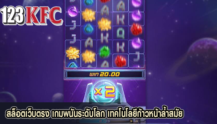 สล็อตเว็บตรง เกมพนันระดับโลก เทคโนโลยีก้าวหน้าล้ำสมัย