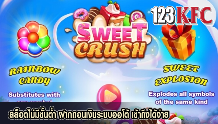 สล็อตไม่มีขั้นต่ำ ฝากถอนเงินระบบออโต้ เข้าถึงได้ง่าย