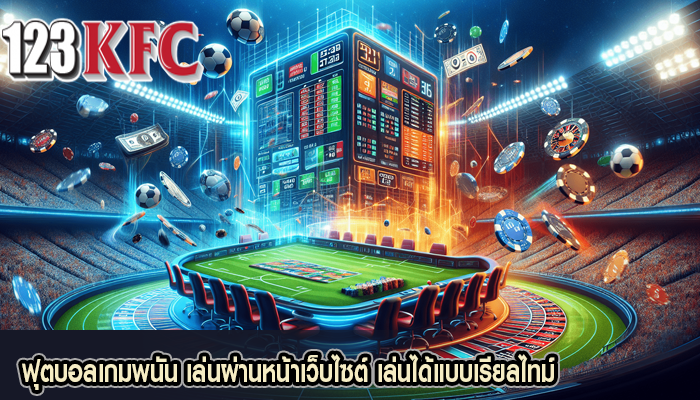 ฟุตบอลเกมพนัน เล่นผ่านหน้าเว็บไซต์ เล่นได้แบบเรียลไทม์
