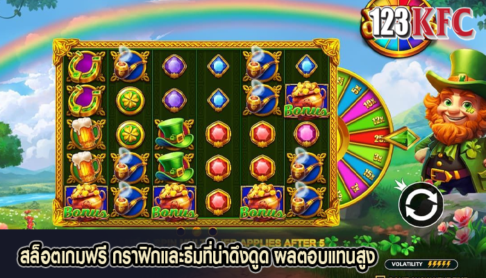 สล็อตเกมฟรี กราฟิกและธีมที่น่าดึงดูด ผลตอบแทนสูง