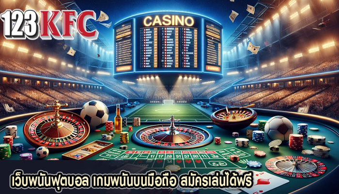 เว็บพนันฟุตบอล เกมพนันบนมือถือ สมัครเล่นได้ฟรี