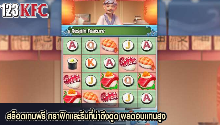 สล็อตเกมฟรี กราฟิกและธีมที่น่าดึงดูด ผลตอบแทนสูง