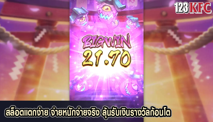 สล็อตแตกง่าย จ่ายหนักจ่ายจริง ลุ้นรับเงินรางวัลก้อนโต