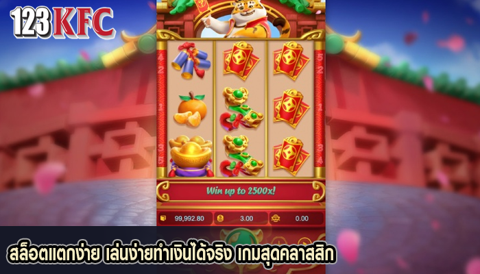 สล็อตแตกง่าย เล่นง่ายทำเงินได้จริง เกมสุดคลาสสิก