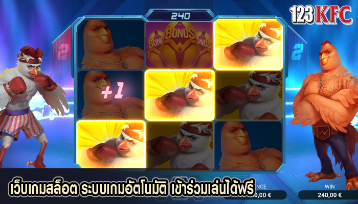 เว็บเกมสล็อต ระบบเกมอัตโนมัติ เข้าร่วมเล่นได้ฟรี