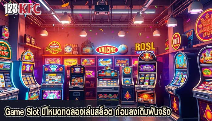 Game Slot มีโหมดทดลองเล่นสล็อต ก่อนลงเดิมพันจริง