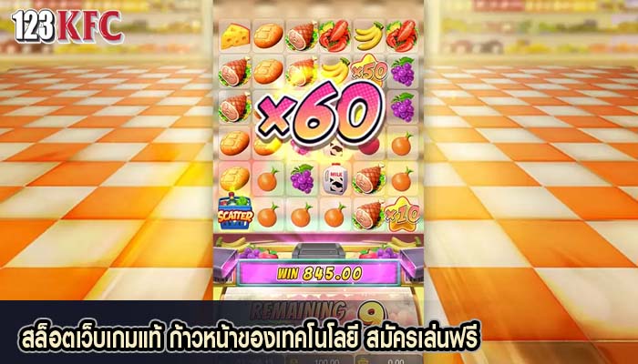 สล็อตเว็บเกมแท้ ก้าวหน้าของเทคโนโลยี สมัครเล่นฟรี